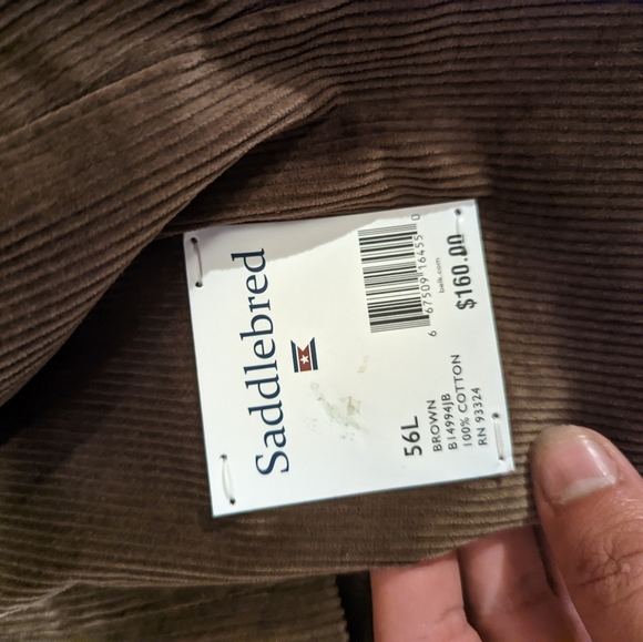 Saddlebred Big and Tall 56L Sports Coat - Picture 4 of 7